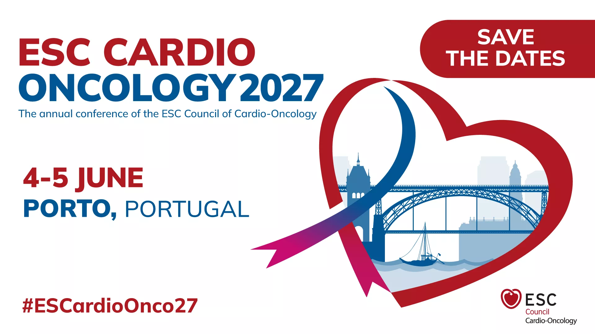 ESC Cardio-Oncology 2027 Save the date
