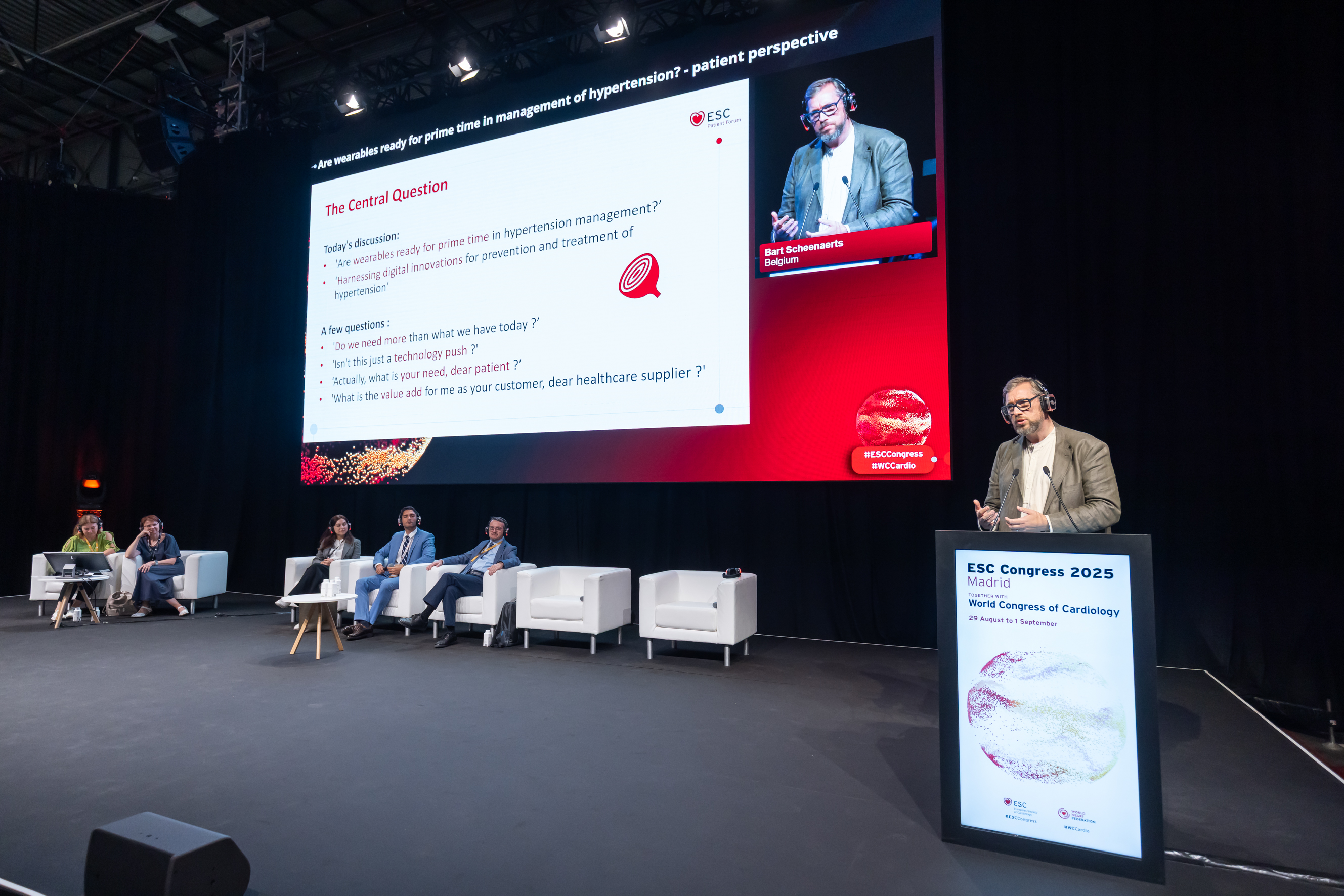 PF member speaking at ESC Congress